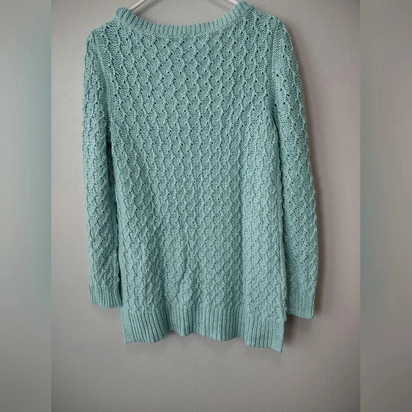 Talbot's Oversized Fisherman Cotton Wool Blend Sweater Womens Small NWT Cozy - Picture 2 of 6